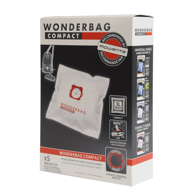 5 Sacchetti Rowenta Wonderbag compact WB305120