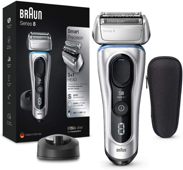 Rasoio da barba Braun Serie 8  8350S Silver Wet&Dry 81666112